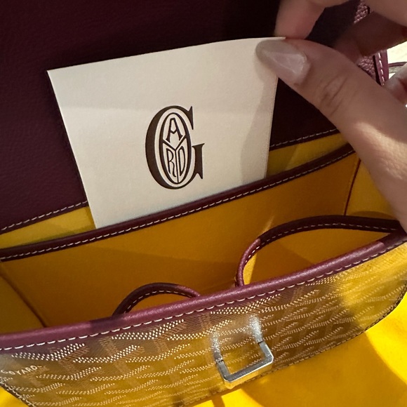 Goyard Belvedere II Messenger Bag Coated Canvas PM Burgundy - Picture 8 of 12